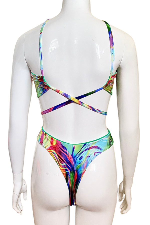 Electronic Waves Multi Way Thong One Piece Swimsuit